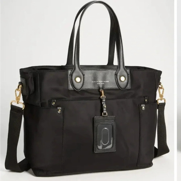 Marc by Marc Jacobs Preppy Nylon/Leather Eliz-a-baby Diaper Bag - Picture 1 of 15
